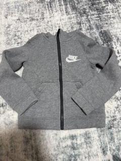 美品キッズNike グレー フルジップパーカー
