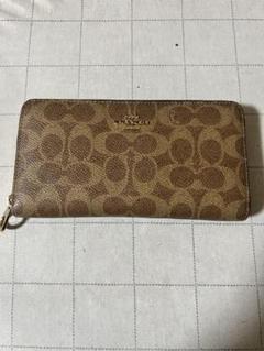 Coach ブラウンレザー長財布