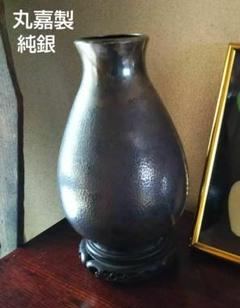 明治～大正 戦前 100年前 純銀 壺 【丸嘉製 】銀壷 明治～大正 戦前 100年前 純銀 壺 【丸嘉製 】銀壷 - メルカリ
