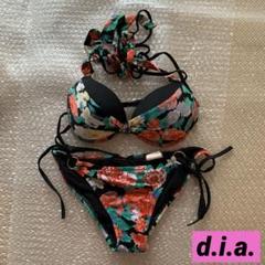 夏の終わり今だけセール中！　d.i.a.  水着（ロゴ入り）非売品　ダイヤ d.i.a.ダイヤ 花柄 ノベルティー水着 平成ギャル系 Y2K - メルカリ