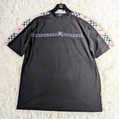 美品　バーバリーロンドン　ノバチェック　ポロシャツ　ホースロゴ　ブラック　2 美品】BURBERRY LONDON バーバリーロンドン ノバチェック