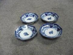 伊万里 草花文 染付 八角 豆皿 4枚 [B31346] 伊万里 草花文 染付 八角 豆皿 4枚 [B31346] - メルカリ