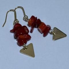 ハンドメイド　ピアス　No.165