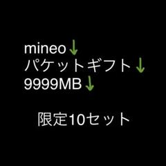 10GB 9999MB mineo マイネオ パケットギフト