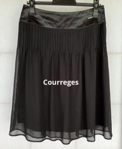 Z85 courreges クレージュ スカート 膝丈 黒 5 サイズ Z85 courreges クレージュ スカート 膝丈 黒 5 サイズ - メルカリ