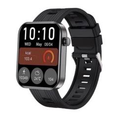 スマートウォッチ⭐️ブラック 1.9インチ 通話機能付き Bluetooth 防水