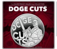 イーロンマスク銀貨　DOGECUTSプルーフ　1オンス　箱　COA付き イーロンマスク銀貨 DOGECUTSプルーフ 1オンス 箱 COA付き