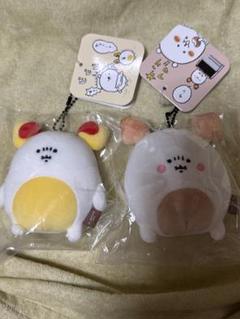 ナガノキャラクターズマスコット　オムレツ、パン2個セット
