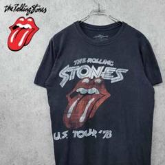 【古着】ローリングストーンズ 希少プリント バンド Tシャツ ブラック