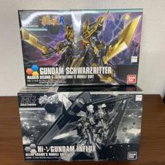 HGBFHi-νガンダムインフラックス+ガンダムシュバルツリッター