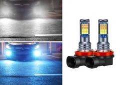 ホワイト&アイスブルー 2色切替 H8/H11/H16 LED フォグランプ