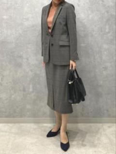 green label relaxing スカートスーツ上下セット 美品】Green Label Relaxing スカートスーツ ネイビー - メルカリ
