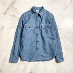 A17239 フェローズ 20〜40s復刻 コットンリネンワークシャツ 15