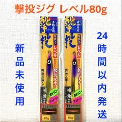撃投ジグレベル 80g タグゴールド・ピンクリップ 2点セット 激投ジグのサムネイル