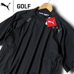 M プーマ ゴルフ ストレッチ スムーステックカット モックネック 半袖シャツ