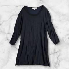 2449 ユニクロ×イネス チュニック 長袖 ネイビー Ｍ ワンピース