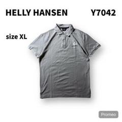 【即購入OK】HELLY HANSEN 半袖ポロシャツ　サイズXL グレー