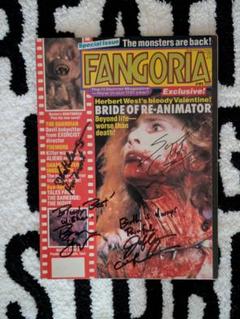 90年 米国版ファンゴリア「死霊のしたたり2」直筆サイン入り FANGORIA 90年 米国版ファンゴリア「死霊のしたたり2」直筆サイン入り