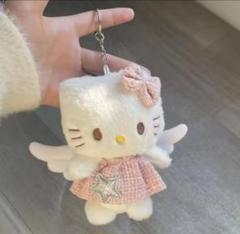 ハローキティ＆ポチャッコ 紐付きぬいぐるみ 羽付き 天使 2025年最新】hello kitty ぬいぐるみ 天使の人気アイテム - メルカリ