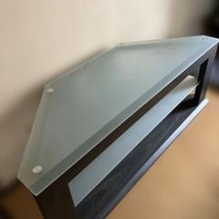 三角形テレビボード ダークブラウン