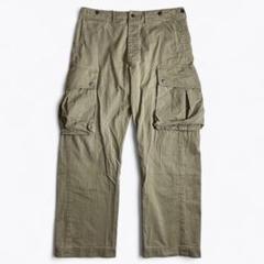 RRL USED加工 シンチバック ストライプ サスペンダーボタン