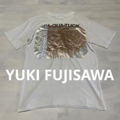 【美品】YUKI FUJISAWA ヴィンテージリメイク 箔押し Tシャツ 美品】YUKI FUJISAWA ヴィンテージリメイク 箔押し Tシャツ