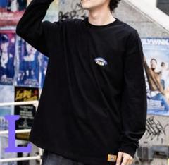 新品　NEW JACKニュージャック オーバーサイズ長袖Tシャツ ブラック　L