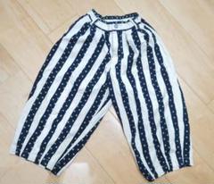 ☆デニムダンガリー　ストライプドットパンツ　120