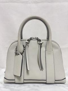 最終値下げ【新品未使用】コーチ Coachファブリック×レザーハンドル　バッグ COACH コーチハンドバック斜め掛けショルダー 2WAY レザーオフオ