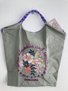 D.KELLY 花柄刺繍エコバッグ