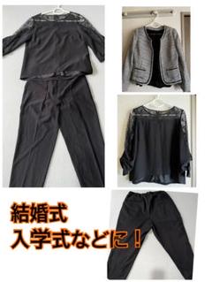 結婚式 入学式 卒業式 フォーマル セットアップ パンツスーツ セットジャケット