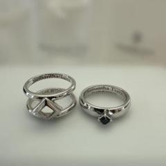 Samantha Tiara シルバーリング サファイア入2点セット Samantha Tiara シルバーリング サファイア入2点セット - メルカリ
