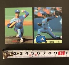 管理番号1444 ヤクルトスワローズ 梶間健一 プロ野球カード2枚セット