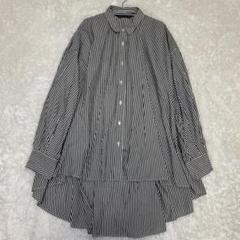 【mizuiro ind ミズイロインド】　ストライプワイドシャツ　近年⭐︎美品⭐︎