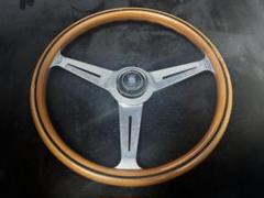 お宝‼️ナルディ30π本革、延長リング、ボス付き最終値引き❣️