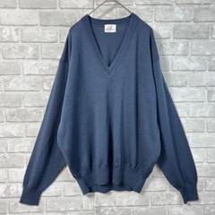 dunhill Sport Vintageネイビー Vネックセーター Lサイズ