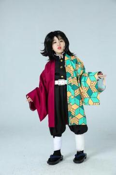 鬼滅の刃 コスプレ衣装 きめつの刃 冨岡 義勇 子供服 即購入可 120cm