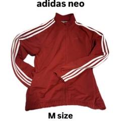 adidas neo ジャージジャケット Mサイズ 赤