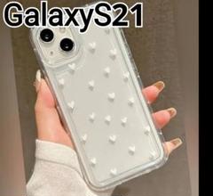 GalaxyS21 用 ケース　クリアケース　ハートのサムネイル