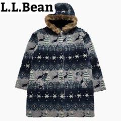 L.L.Bean 80s ヴィンテージ　ノルディック柄　パイルフリースコート