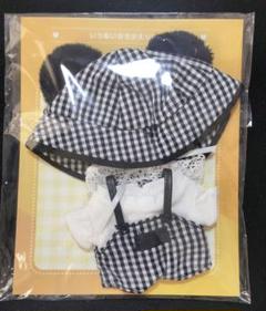 いつぬいおきがえシリーズ くまみみギンガムコーデ ブラック