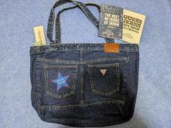 ゲス　Guess Jeans デニムトートバッグ　ワッペン付きのサムネイル