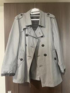 BURBERRY BLACK LABEL グレー トレンチコート M BURBERRY BLACK LABEL】バーバリーブラックレーベル トレンチ