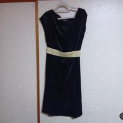 INED 黒 ベルベットドレス