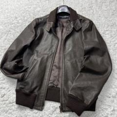 【希少】D&G レザーベスト ライダース イーグル ペイント 革ジャン ブラック 希少】D&G レザーベスト ライダース イーグル ペイント 革ジャン