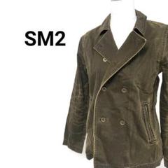 SM2 ブラックオリーブ デニム Wフロント ヴィンテージ加工 ジャケット