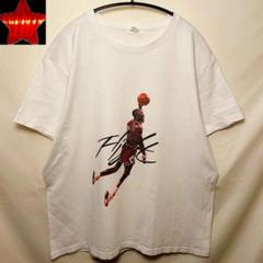 【マイケルジョーダン】プリントTシャツカットソー Flight 白ホワイト XL