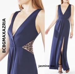 BCBG MAXAZRIA❣️パリ購入‼️シルク100%ストラップドレス❣️美