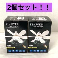 2個セット　LEDシーリングファンライト ホワイト 白 コンパクト　照明　LED