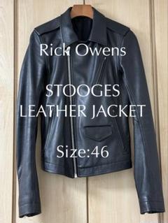 【最終価格】Rick Owens GEOレザージャケット　サイズ46 Rick Owens Geo Jacket | Grailed